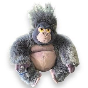 Vintage 1990s Disney Tarzan Terk Turk Gorilla 12" Applause Plush Animal Purple